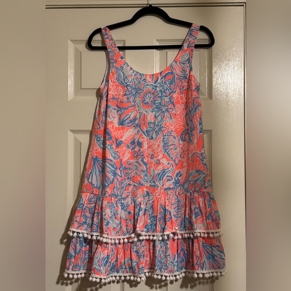 NWT  Lilly Pulitzer Natashia dress in the Summer Siren Pink Sun Ray print